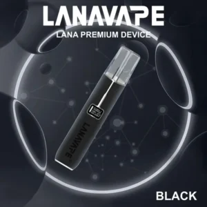 LANA 皮革主機經典黑色款,結合頂級皮革工藝與恆壓輸出,相容通用一代煙彈的台灣現貨電子煙主機。